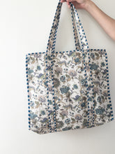Twilight Tapestry Quilted Block Print Tote