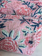 Wild Rose Quilted Cosmetic Bag (3 Sizes, Sold Individually)