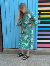 Whimsy & Wildflowers Teal Kimono Robe