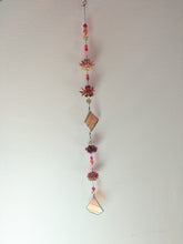 Handmade Strained Glass & Dried Flower Window Hangers/Suncatchers