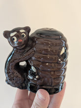 Vintage Bear and Beehive Salt & Pepper Shakers