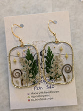 Wisteria Peppergrass Fern Earrings