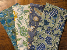 Indigo & Ivy Cloth Napkin Set- Handcrafted 100% Cotton Block Print  – Set of 4