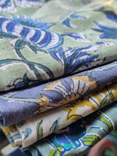 Indigo & Ivy Cloth Napkin Set- Handcrafted 100% Cotton Block Print  – Set of 4