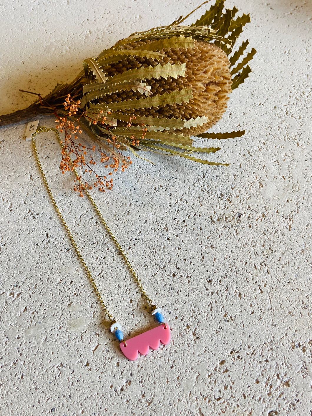 Phoebe Necklace- Pink