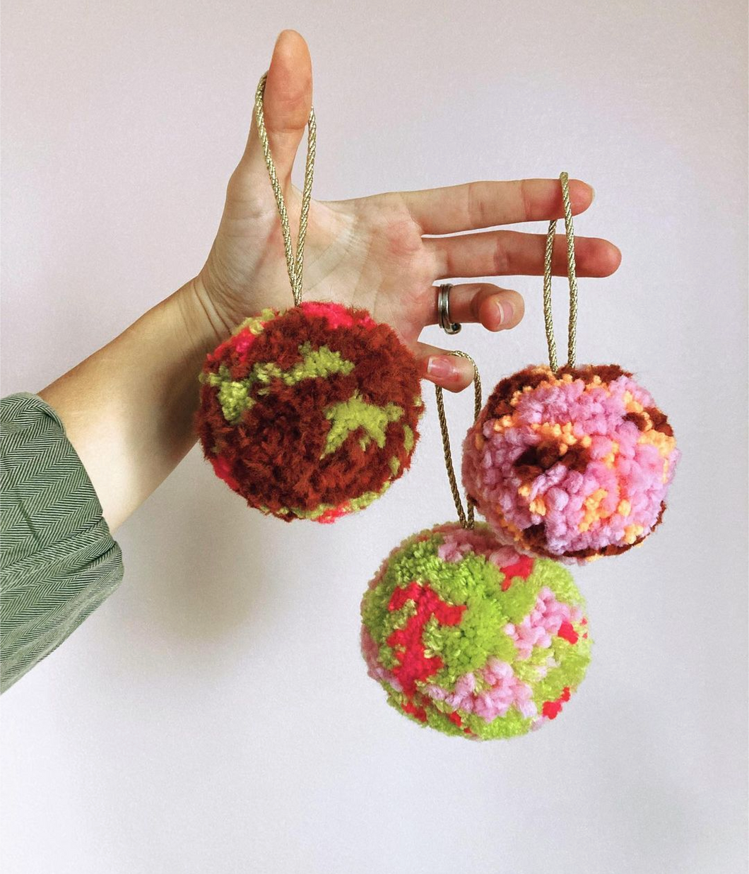 Pom Pom Ornaments