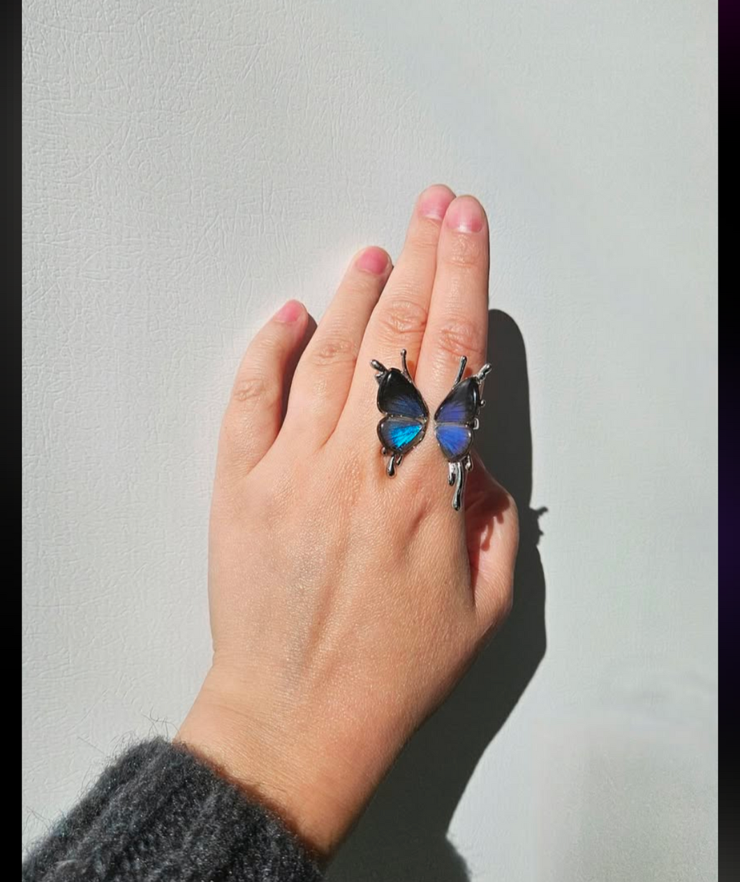 Statement Butterfly Wing Ring