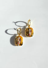 Hand-Painted Baroque Pearl Dangle Earrings