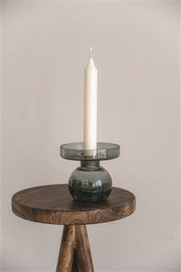Dual Side Candle Holder Made from Recycled Glass (Multiple Colors)