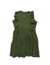 Hunter Green Top Ruffle Dress