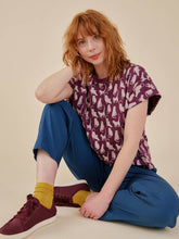 Lounge Cats Caitlin Top - Plum
