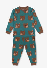 Organic Brown Bear Print Pajamas