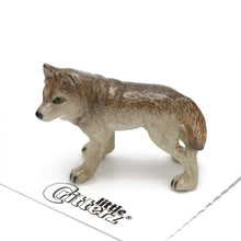 Timber Wolf Porcelain Decorative Figurine Miniature