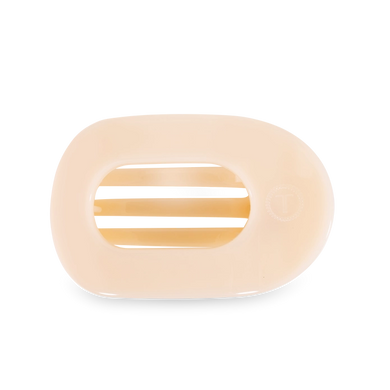 Almond Beige - Flat Round Hair Clip