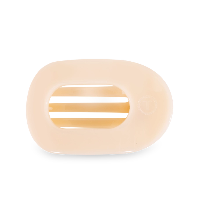 Almond Beige - Flat Round Hair Clip