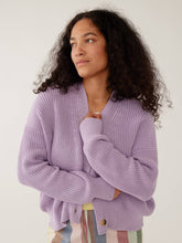 Fisherman Fair Trade Cotton Cardigan - Lilac