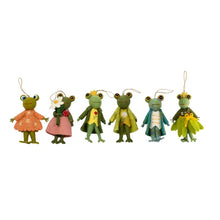 Fair Trade Fancy Frogs Felt Ornaments
