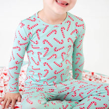 Candy Cane Lane Christmas Bamboo Two Piece Pajamas Set