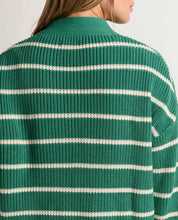 Bianca Shaker Cardigan - Palm Stipe