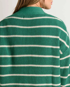 Bianca Shaker Cardigan - Palm Stipe