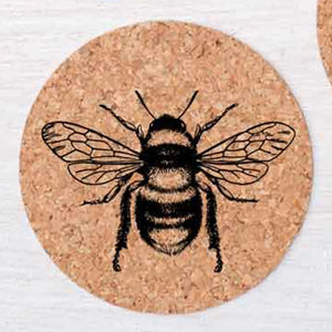 Bee Cork Coaster