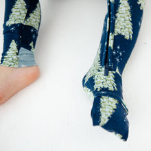 All Spruced Up Bamboo Christmas Trees Convertible Footie Pajamas