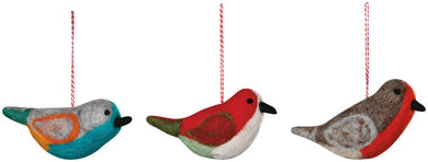 Felt Birds Ornaments