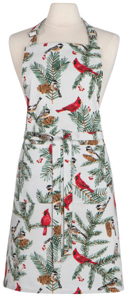 Birds & Boughs Winter/Holiday Chef Apron