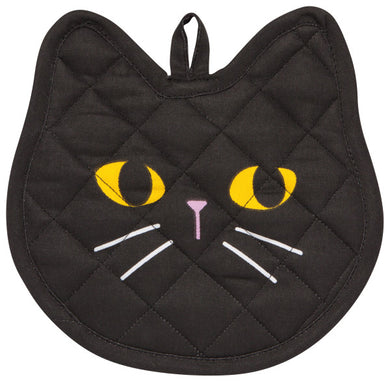 Black Cat Shaped Potholder