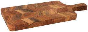 Chevron Acacia Wood Serving Board