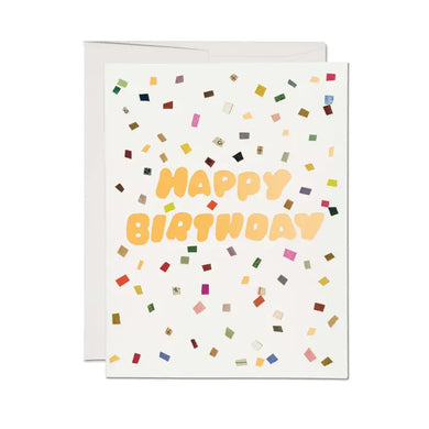 Colorful Confetti Birthday Greeting Card