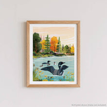 Loons on the Lake Print