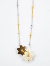 Layered Flower Necklace Gold