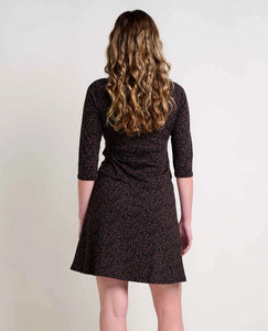 Rosalinda Black Dot Dress