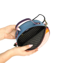 Circle Recycled Leather Crossbody Bag