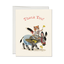 Richard Scarry Chipmunk & Donkey Thank You Greeting Card