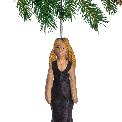 Beyonce Felt Ornament