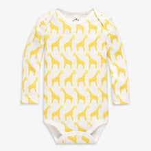 Organic Long Sleeve Babysuit In Animal Friends (Multiple Options)