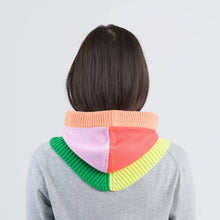 Mismatch Knit Hood