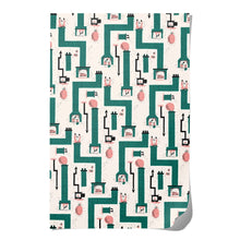 Santa Chimney Holiday Wrapping Paper