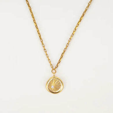 Star Burst Necklace (CZ)
