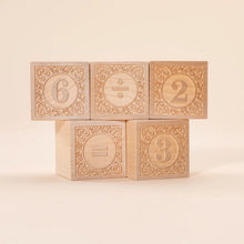 Bare Wood Number Blocks