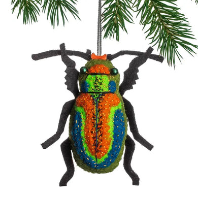 Felt Beetle Ornament