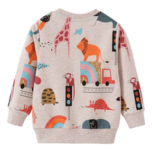 Urban Jungle Cartoon Cotton Sweatshirt