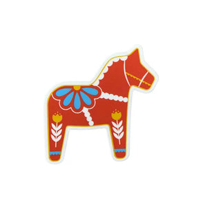 Dala Horse Scandinavian Vinyl Sticker