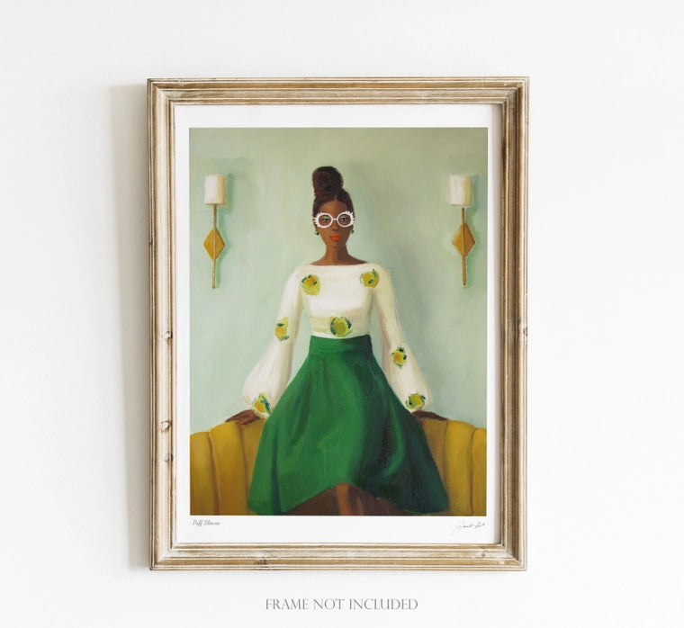 Puff Sleeves Art Print