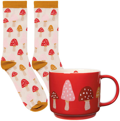 Mug & Sock Set - Toadstool