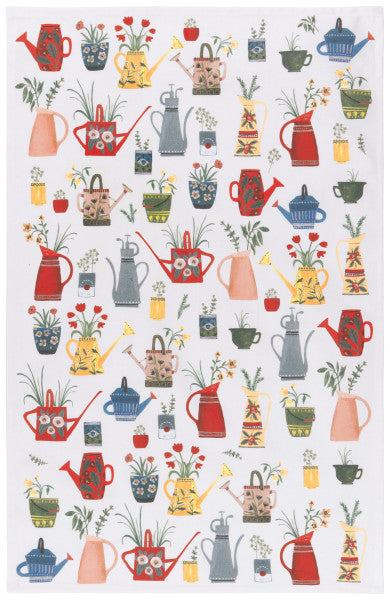 Watering Cans Dishtowel/Tea Towel