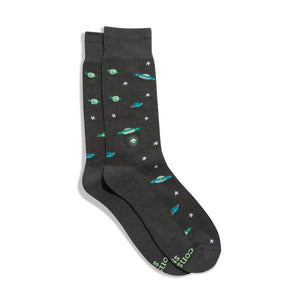 Socks That Support Space Exploration (Galactic Gray)