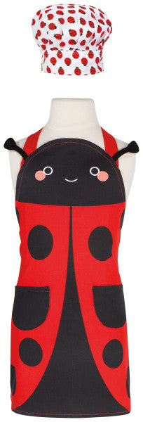 Ladybug & Bumblebee Daydream Kid's Apron & Hat Set